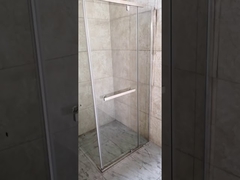 6mm clear glass pivot door shower enclosure with big handle