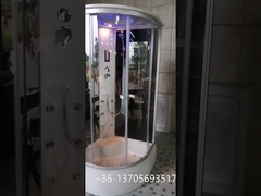5mm clear glass shower cabin with massage jets